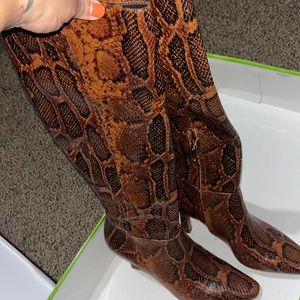 Sam Edelman knee high gator boots